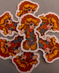 Cowboy Peach Princess Waterproof Sticker
