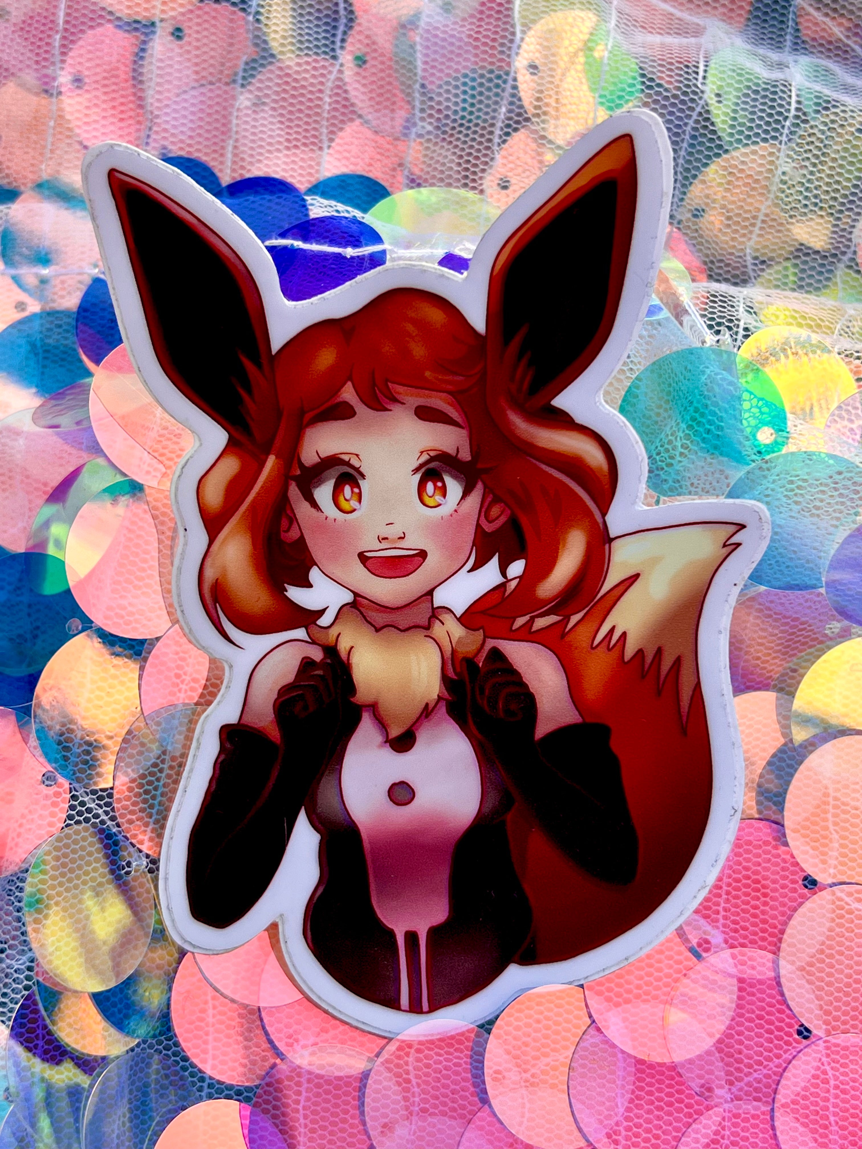 My Hero Eeveelution -Pink Sticker