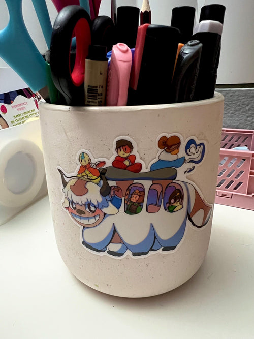 Catbus Flying Bison Appa with GaAng ATLA waterproof sticker