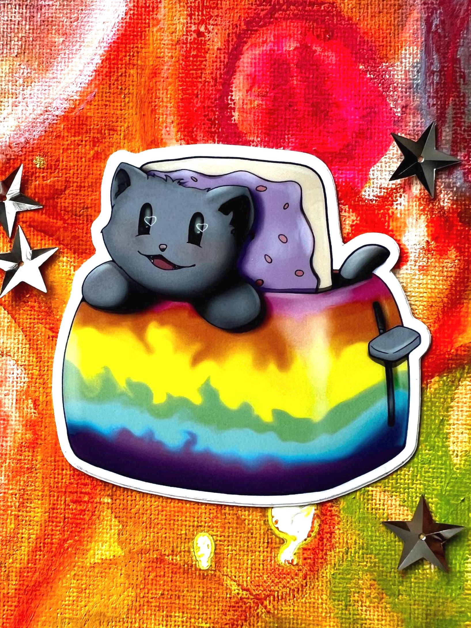 Nyan Cat Poptart Cat Waterproof Sticker