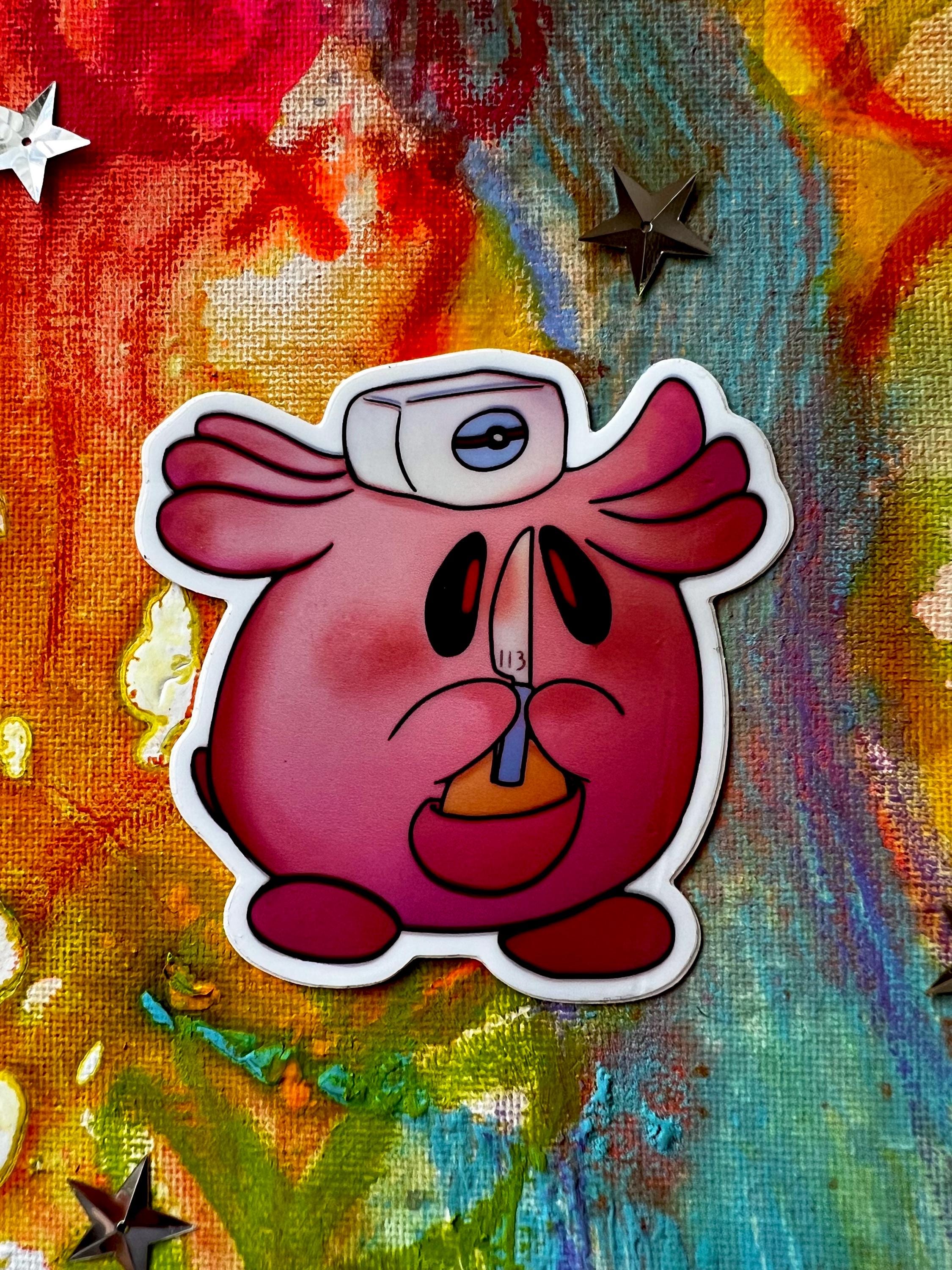 Chancey With a Knife Waterproof Sticker