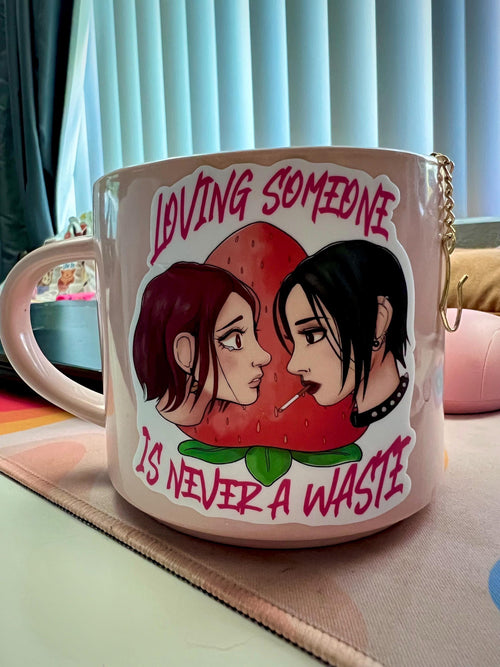 "Loving Someone is Never a Waste" Nana anime sticker