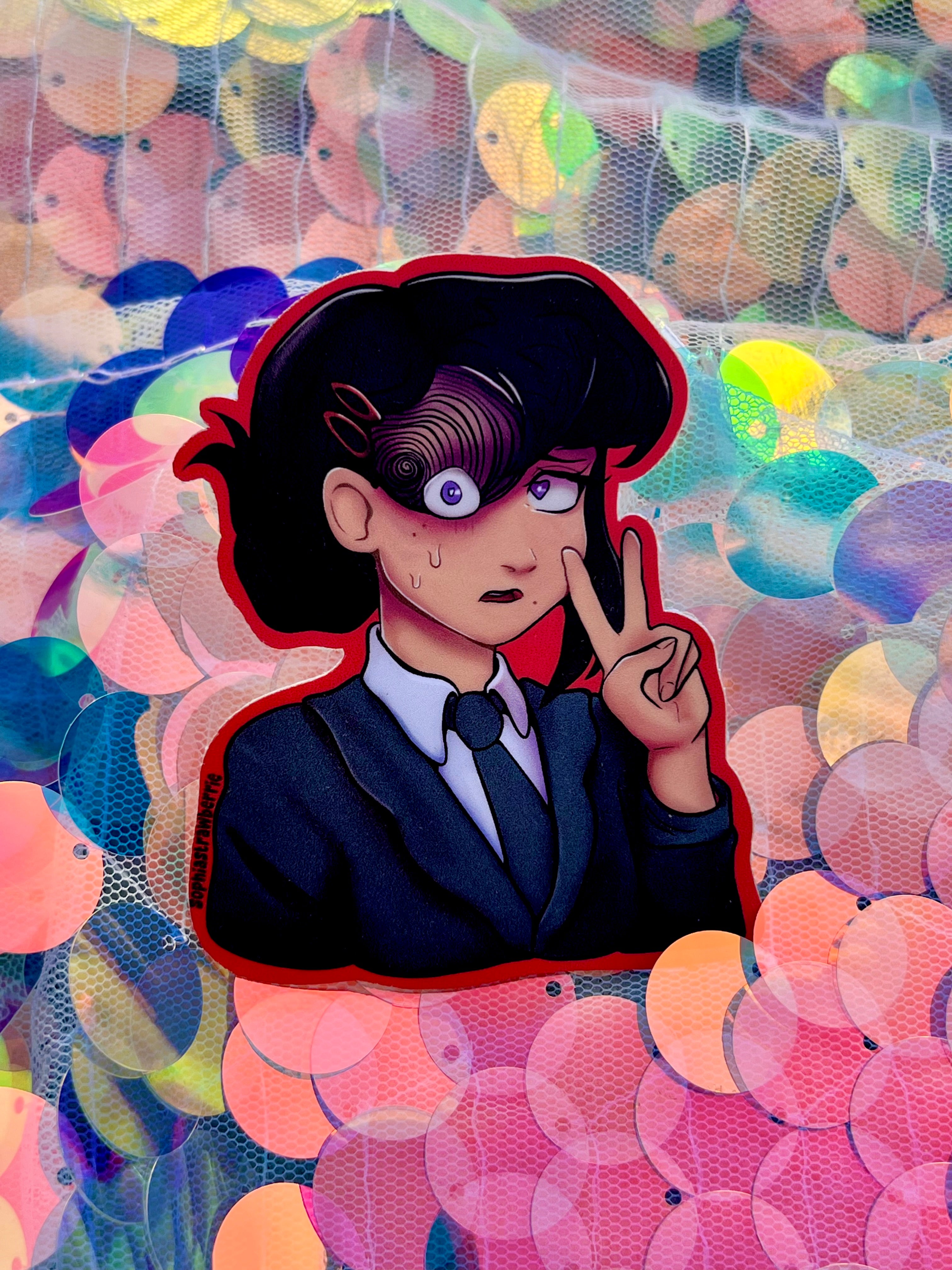 Spiral into Kobeni - Waterproof Sticker -Sophia Strawberrie