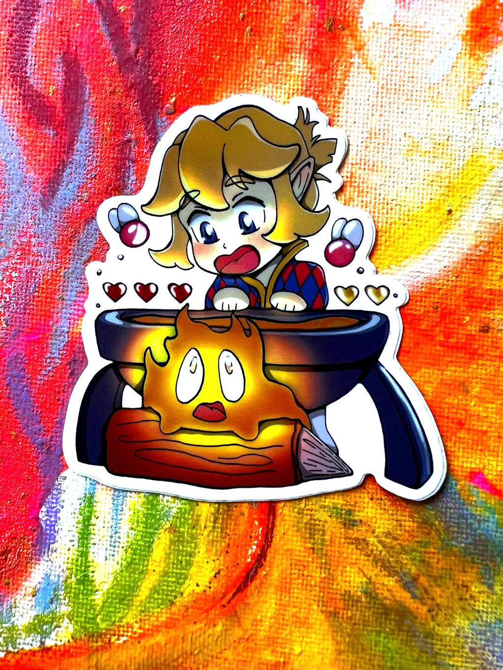 BOTW Link dressed as Howl Cooking Waterproof Sticker