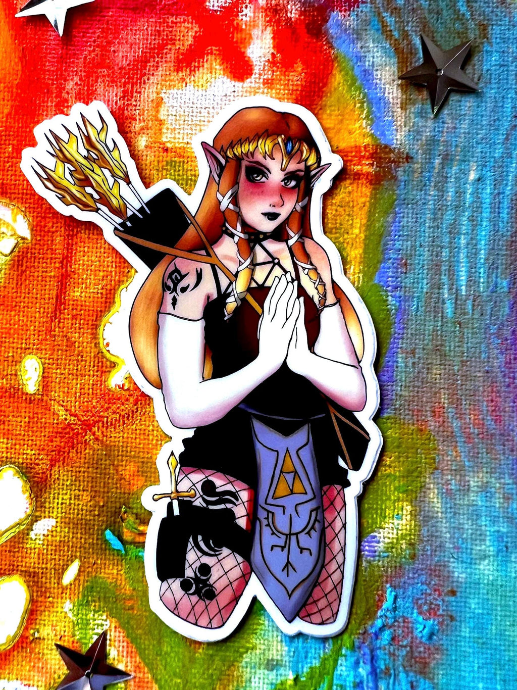 Goth Twilight Zelda Waterproof Sticker