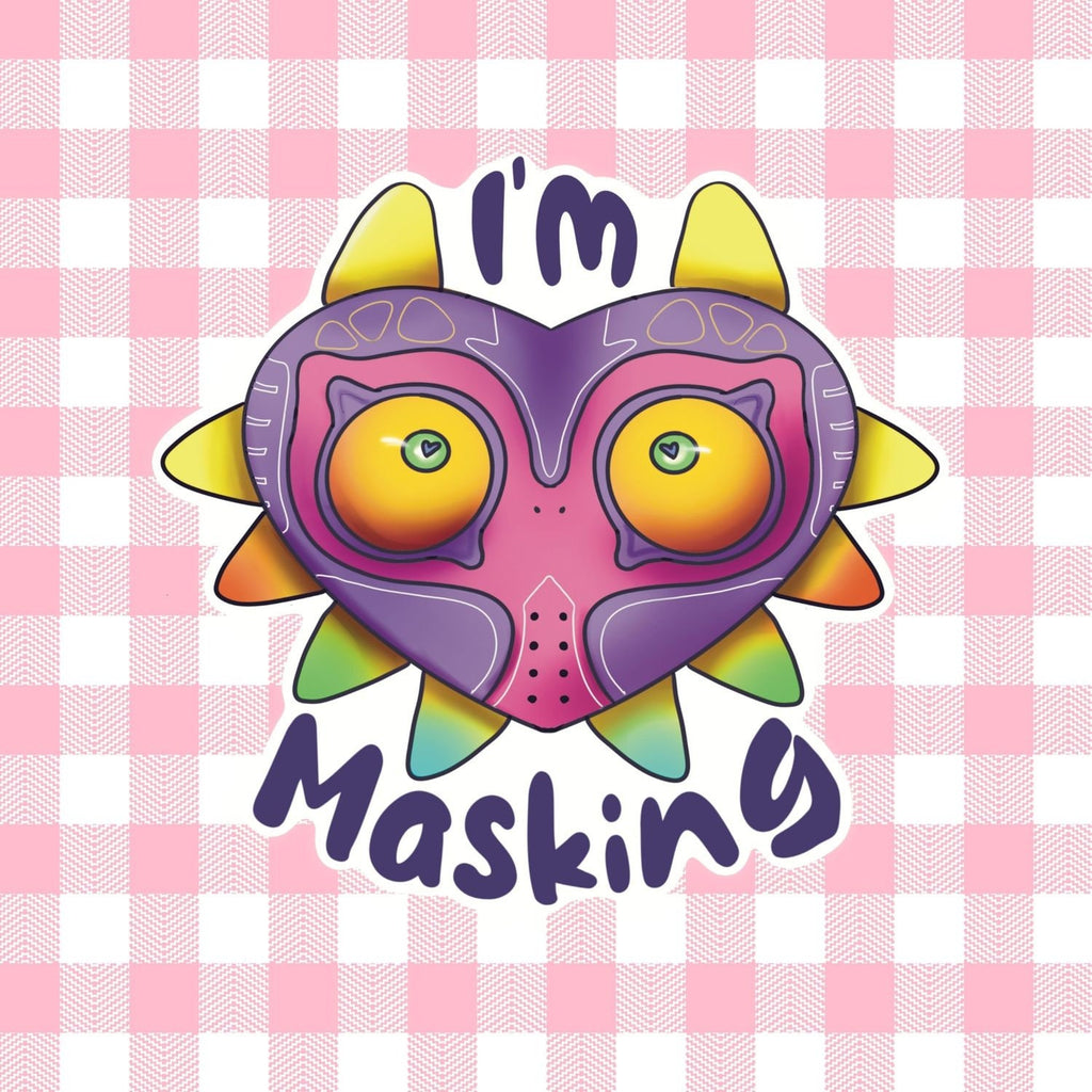 I’m Masking Majora Waterproof Sticker