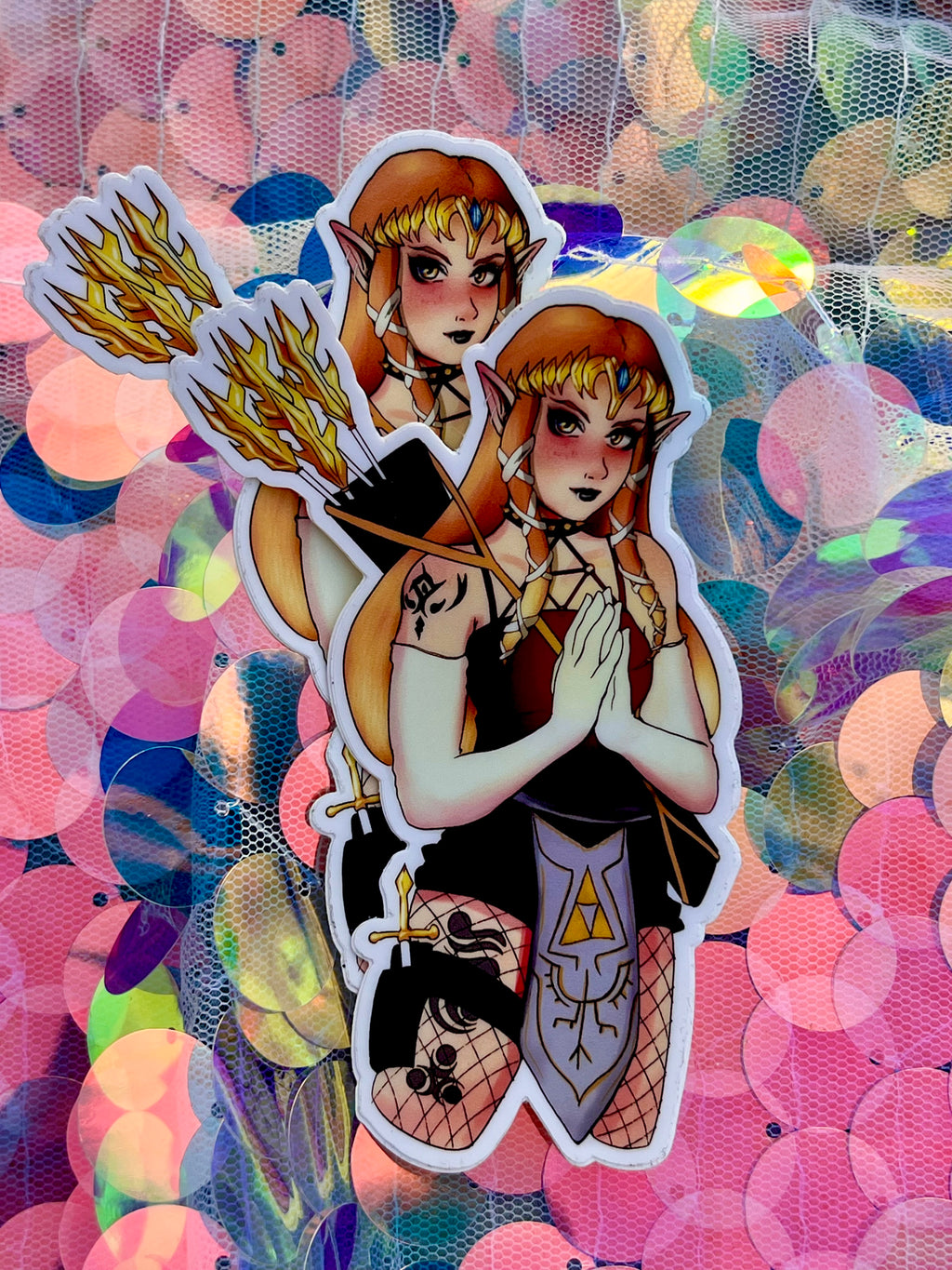 Goth Twilight Zelda Waterproof Sticker