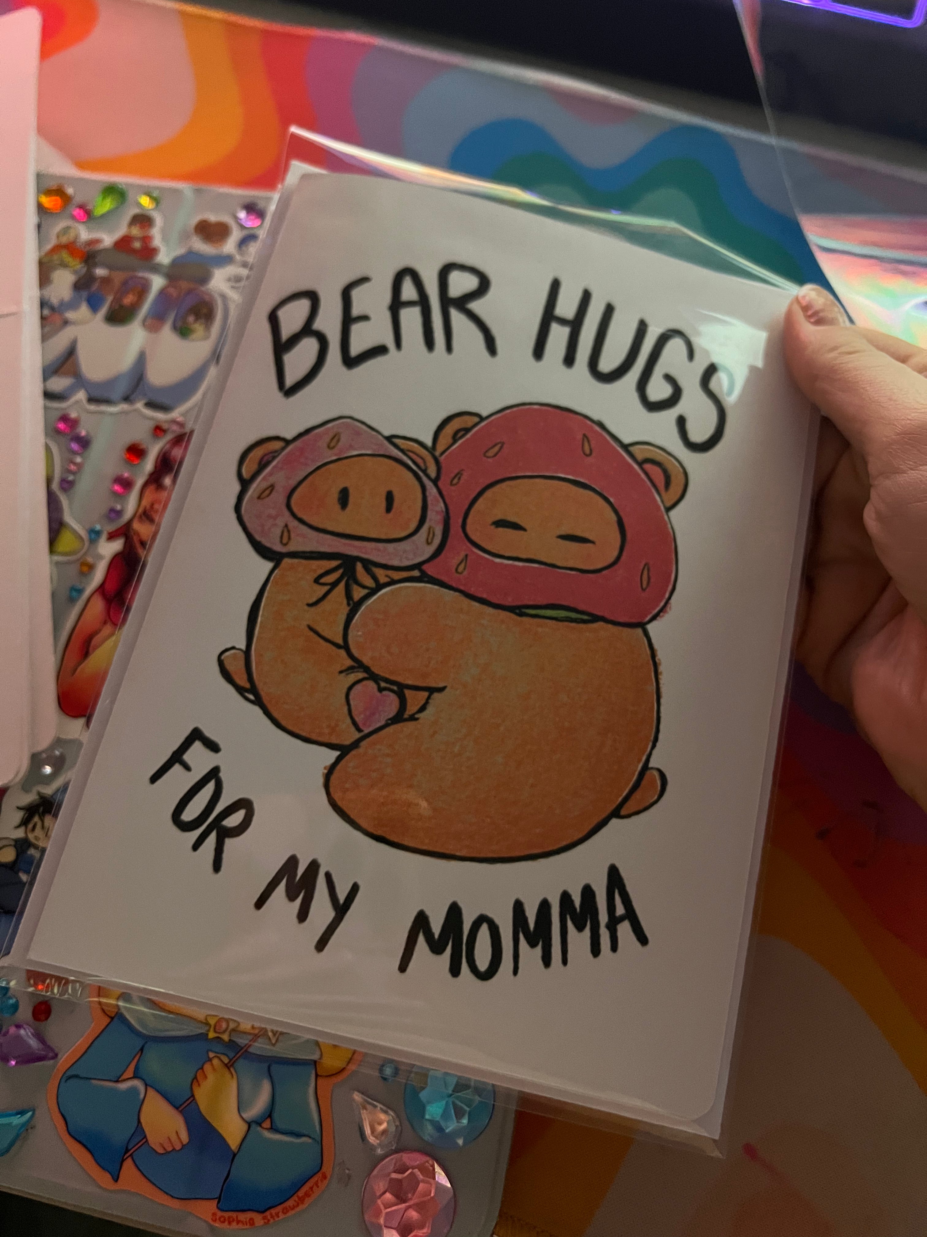 Bear Hugs For My Momma Mothers Day Card