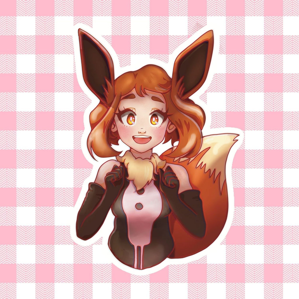 My Hero Eeveelution -Pink Sticker