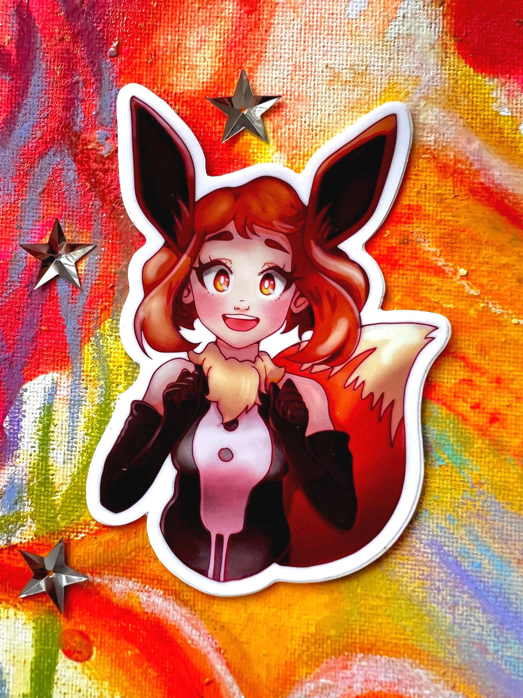 My Hero Eeveelution -Pink Sticker